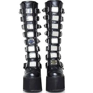 Dolls Kill Jane Doe Boot Burning Man